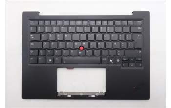 Lenovo 5M11Q55966 C-Cover with keyboard, Belgian, Deep Black, FingerPrint Reader, WLAN, UK