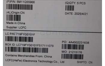 Lenovo 5M11Q55966 C-Cover with keyboard, Belgian, Deep Black, FingerPrint Reader, WLAN, UK