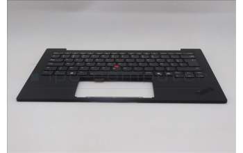 Lenovo 5M11Q55966 C-Cover with keyboard, Belgian, Deep Black, FingerPrint Reader, WLAN, UK