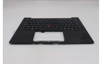 Lenovo 5M11Q55973 C-Cover with keyboard, Estonian, Deep Black, FingerPrint Reader, WLAN, UK