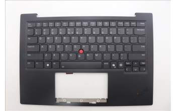 Lenovo 5M11Q55974 C-Cover with keyboard, US English Euro, Deep Black, FingerPrint Reader, WLAN, US