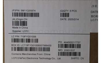 Lenovo 5M11Q55974 C-Cover with keyboard, US English Euro, Deep Black, FingerPrint Reader, WLAN, US