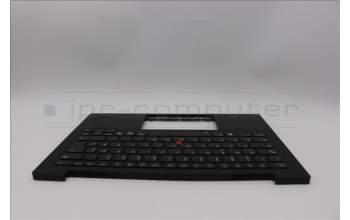 Lenovo 5M11Q55977 C-Cover with keyboard, German, Deep Black, FingerPrint Reader, WLAN, UK