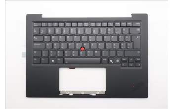 Lenovo 5M11Q55980 C-Cover with keyboard, Hungarian, Deep Black, FingerPrint Reader, WLAN, UK