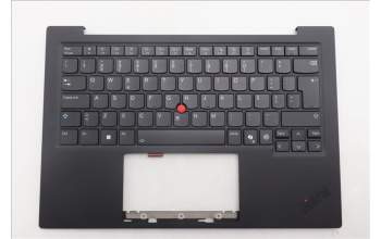 Lenovo 5M11Q55989 C-Cover with keyboard, Portuguese, Deep Black, FingerPrint Reader, WLAN, UK