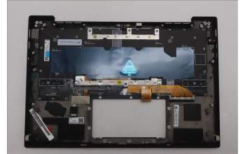 Lenovo 5M11Q55989 C-Cover with keyboard, Portuguese, Deep Black, FingerPrint Reader, WLAN, UK