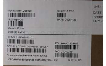 Lenovo 5M11Q55989 C-Cover with keyboard, Portuguese, Deep Black, FingerPrint Reader, WLAN, UK