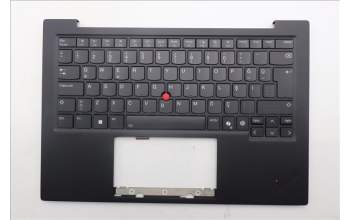 Lenovo 5M11Q55997 C-Cover with keyboard, Turkish, Deep Black, FingerPrint Reader, WLAN, UK