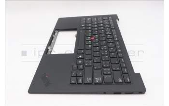 Lenovo 5M11Q56002 C-Cover with keyboard, Arabic, Deep Black, FingerPrint Reader, WWAN, US