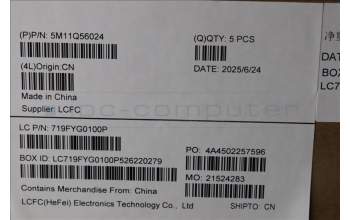 Lenovo 5M11Q56024 C-Cover with keyboard, Norwegian, Deep Black, FingerPrint Reader, WWAN, UK