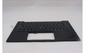 Lenovo 5M11Q56024 C-Cover with keyboard, Norwegian, Deep Black, FingerPrint Reader, WWAN, UK