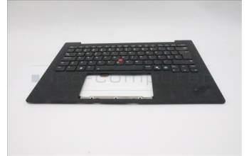 Lenovo 5M11Q56026 C-Cover with keyboard, Portuguese, Deep Black, FingerPrint Reader, WWAN, UK