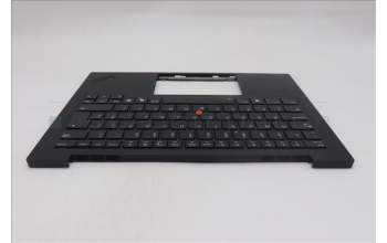 Lenovo 5M11Q56036 C-Cover with keyboard, UK English, Deep Black, FingerPrint Reader, WWAN, UK