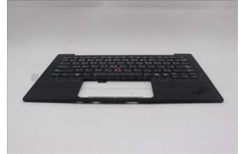 Lenovo 5M11Q56039 C-Cover with keyboard, Arabic, Deep Black, FingerPrint Reader, WWAN, US