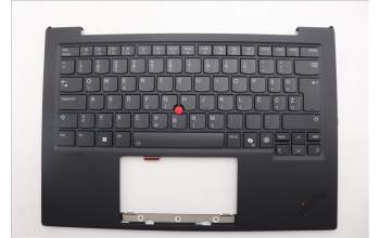 Lenovo 5M11Q56065 C-Cover with keyboard, Slovenian, Deep Black, FingerPrint Reader, WWAN, UK