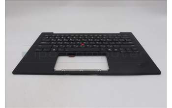 Lenovo 5M11Q56074 C-Cover with keyboard, Ukraine, Deep Black, FingerPrint Reader, WWAN, US