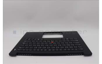 Lenovo 5M11Q60569 C-Cover with keyboard, Arabic, Black, Backlight, US