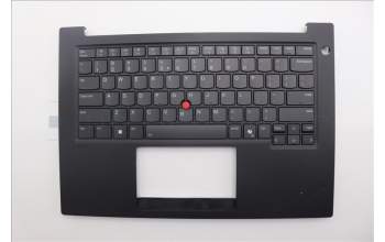 Lenovo 5M11Q60605 C-Cover with keyboard, US English Euro, Black, Backlight, US