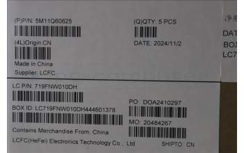 Lenovo 5M11Q60625 C-Cover with keyboard, Hebrew, Black, Backlight, US