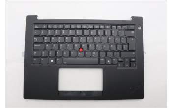 Lenovo 5M11Q60633 C-Cover with keyboard, Icelandic, Black, Backlight, UK