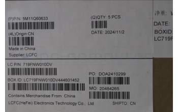 Lenovo 5M11Q60633 C-Cover with keyboard, Icelandic, Black, Backlight, UK