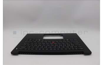 Lenovo 5M11Q60645 C-Cover with keyboard, Korean, Black, Backlight, US
