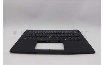 Lenovo 5M11Q60653 C-Cover with keyboard, Norwegian, Black, Backlight, UK