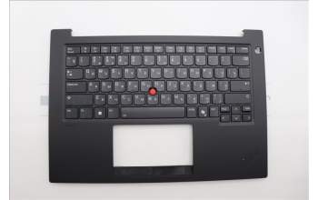 Lenovo 5M11Q60663 C-Cover with keyboard, Russian, Black, Backlight, US