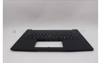 Lenovo 5M11Q60663 C-Cover with keyboard, Russian, Black, Backlight, US
