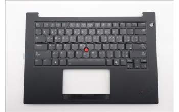 Lenovo 5M11Q60715 C-Cover with keyboard, Arabic, Black, Backlight, Smart Card Reader, US