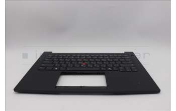Lenovo 5M11Q60813 C-Cover with keyboard, Hebrew, Black, Backlight, US