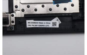 Lenovo 5M11Q60859 C-Cover with keyboard, Spanish, Black, Backlight, Smart Card Reader, UK