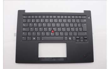 Lenovo 5M11Q60861 C-Cover with keyboard, Spanish, Black, Backlight, Smart Card Reader, UK