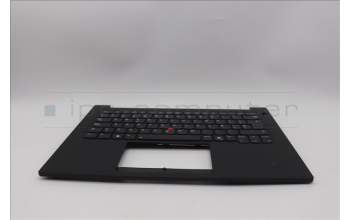 Lenovo 5M11Q60861 C-Cover with keyboard, Spanish, Black, Backlight, Smart Card Reader, UK