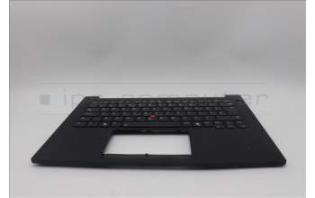 Lenovo 5M11Q60887 C-Cover with keyboard, UK English, Black, Backlight, UK