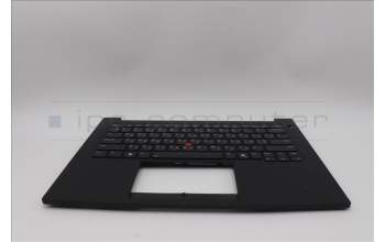 Lenovo 5M11Q60893 C-Cover with keyboard, Ukraine, Black, Backlight, US
