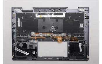 Lenovo 5M11R38857 C-Cover with keyboard, USA English, Luna Grey, FingerPrint Reader, WLAN, US