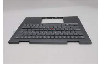 Lenovo 5M11R38869 C-Cover with keyboard, Greek, Luna Grey, FingerPrint Reader, WLAN, US