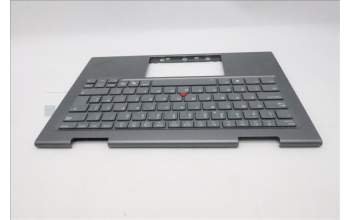 Lenovo 5M11R38912 C-Cover with keyboard, UK English, Luna Grey, FingerPrint Reader, WLAN, UK