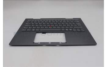 Lenovo 5M11R38930 C-Cover with keyboard, Danish, Luna Grey, FingerPrint Reader, WLAN, UK