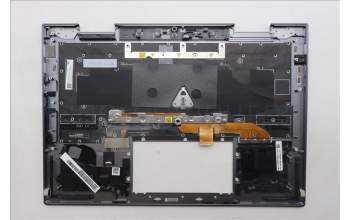 Lenovo 5M11R38950 C-Cover with keyboard, Icelandic, Luna Grey, FingerPrint Reader, WLAN, UK