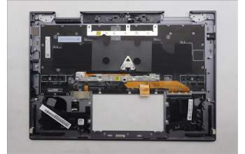 Lenovo 5M11R38962 C-Cover with keyboard, Norwegian, Luna Grey, FingerPrint Reader, WLAN, UK