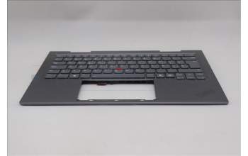 Lenovo 5M11R38972 C-Cover with keyboard, Spanish, Luna Grey, FingerPrint Reader, WLAN, UK