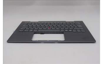 Lenovo 5M11R38976 C-Cover with keyboard, Switzerland, Luna Grey, FingerPrint Reader, WLAN, UK