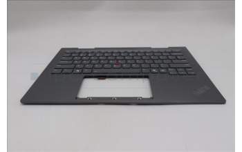 Lenovo 5M11R39416 C-Cover with keyboard, USA English, Luna Grey, FingerPrint Reader, WWAN, US