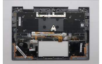 Lenovo 5M11R39475 C-Cover with keyboard, Ukraine, Luna Grey, FingerPrint Reader, WWAN, US