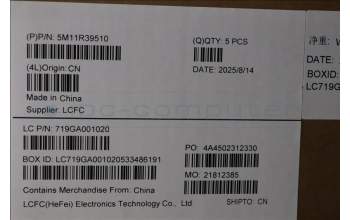 Lenovo 5M11R39510 C-Cover with keyboard, Hungarian, Luna Grey, FingerPrint Reader, WWAN, UK