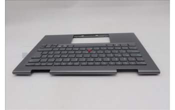 Lenovo 5M11R39525 C-Cover with keyboard, Norwegian, Luna Grey, FingerPrint Reader, WWAN, UK