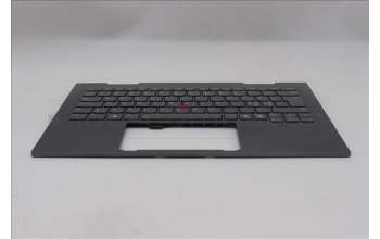Lenovo 5M11R39527 C-Cover with keyboard, Nordic, Luna Grey, FingerPrint Reader, WWAN, UK