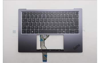 Lenovo 5M11R87934 C-Cover with keyboard, Estonian, Black/Grey, FingerPrint Reader, WLAN, UK